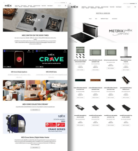 MEX : E-commerce website